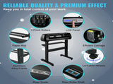 Vinyl Cutter Machine, 34inch Cutting Plotter, Offline Cutting Machine Kit Mobile Bluetooth, Precise V952-KZJHSACSK870LWSHOV3