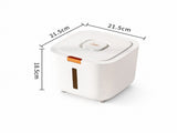 Medium Size Sealed Rice Storage Container with Push-Button Lid V888-ELOSUNG56117-1