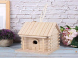 Hanging Wooden Bird Nests House Nesting Box Birdhouse Accessories for Parrots Pets Handicraft V1294-YM0901-3111200119611