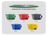 5-piece cup Creative Trash Can Ceramic Mug Shovel Spoon - 400ml Funny Garbage Bin Coffee Cup V888-ELOSUNG50283