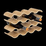 Wooden Wave Wine Rack/Creative Home Grape Wine Holder Shelf Cabinet/Bottle Rack V63-835691