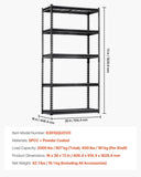 VEVOR Storage Shelves 5 Tier Adjustable Heavy Duty Garage Shelving Unit 907 kg V952-LXLZLKHJ16361QQUOV0