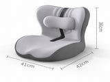 Ergonomic Memory Foam Seat Cushion with two-tone gray Support Integrated One Piece Design Pressure V888-ELOSUNG54398