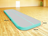 Powertrain 4m x 2m Airtrack Tumbling Mat Gymnastics Exercise Air Track with Pump IFM-0402-GYGN-IFP
