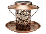 Solar Bird Feeder Solar Powered Garden Light Portable Hanging Hollow Out Courtyard Lamp V1294-YM0901-3111200239311