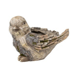 Rustic Bird Planter w Hole & Plug 36x27cm V637-49430BRD