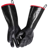 BBQ Gloves Waterproof Heat Resistant Turkey Fryer Cooking Gloves with Non Slip Textured Handle, 18 V1237-ZY-528-313