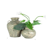 Hammered Squat Bowl Lip-Antique Gold 28x21cm V637-97001BWL