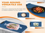 Food Warmer, Silicone Electric Warming Mat with Foldable Heating Plate Design for Meals, Kitchen V1189-LC-DG-00288