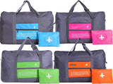 4-Pack Foldable Travel Duffel Bag Set Compact Carry-On Luggage in Pink, Blue, Green & Orange V1107-CS-LXSND4