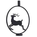 Deer Candle Holder Black European Style Tealight Holder Wall Decoration for Wedding Party V1294-YM0715-3115210264911