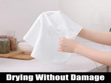 Homaxy Microfiber Waffle Towels Set, 16 x 28 Inch and 12 x 12 Inch and 100% Cotton Waffle V1258-DP02-F-121