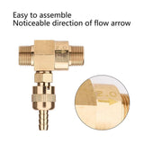 Chemical Injector Soap Dispenser Kit 3m Hose 3/8 Quick Connect Adjustable Flow Valve Aspirator V1192-AZ-W-30828