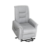 Artiss Recliner Chair Lift Assist Chair Leather Grey RECLINER-A17-PU-GY