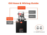 12 L Hydraulic Power Unit, Double Acting Dump Trailer Pump, 22 MPa Max Relief Pressure & 3.4 L/min V952-12VSZYFXJSYXGNVP0001V9