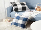 Rustic Buffalo Plaid Pillows with Inserts Set of 2, Retro Cotton Linen Decorative Throw Pillows for V1258-DP02-C-3197