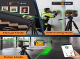 CIGMAN Gesture Control Laser Level with Side Screen Display, 3360&deg Green CMS05 V413-CM-S05