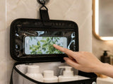 Portable Shower Storage Bag with Fixed Strap and Water Resistant Smartphone Pocket Oxford Cloth V1192-AZ-W-24174