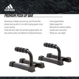 Adidas Premium Push Up Bars Grips Non Slip Handles Gym Training Fitness Foam V563-ADAC-12233