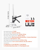 VEVOR Labor Saving Arm Jack 2 PCS 150kg Bearing Capacity Lifting to 250mm Black V952-TGQ250MM1DHS7CAGWV0