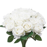 VEVOR 120 Pcs White Roses Artificial Flowers Realistic Bouquet Xmas Home Decor V952-RZMGHSBS120PXVJ3D001V0