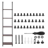 VEVOR Industrial Square Pipe Shelf 5 Tier 40x30x178cm Wall-Mount for Bedroom V952-JSGZWJFGHMBH9PIGIV0