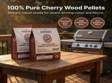 ASMOKE 100% Natural Cherry Wood BBQ Smoker Pellets x2 V642-XFAS-CHERRY-WO-PEL-20LBX2