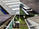 28-Pack Concealed Gutter Brackets, Sturdy Rain Gutter Brackets with Screws and Clamps for K-Type V1366-AZ2-W-21791