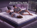 Levitex Queen Mattress 23CM With Pocket Spring & Cooling Gel Foam, Medium-Firm Full-Body Support, MATTRESS-F-SYNC-23-Q