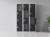 12-Door Locker for Office Gym Shed School Home Storage - Standard Lock with Keys V63-839011