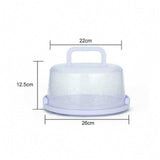 Lksixu Cake Box Round Cake Stand with Lid and Foldable Handle 10 Inch Portable Cake Container Cake V1189-WXFWAL-20260326-02791