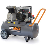 UNIMAC 50L 2.2kW Commercial Air Compressor, 280L/min 116PSI, Brushless Motor, Certified Tank, Long V219-TOLACMUM05BA