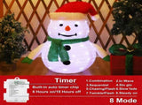 2-Pack Lighted Christmas Snowman Decoration Lantern, 45 LED Collapsible Pop-Up Ornament with 8 Light V1107-LIGHTED CHRISTMAS SNOWMAN DECORATION LANTERN3