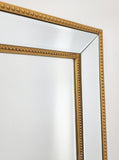 Gold Beaded Framed Mirror - Rectangle 80cm x 110cm V292-MIRR-BDD009