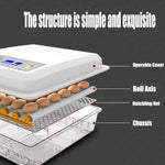36 Egg Incubator Fully Automatic Digital Thermostat Chicken Eggs Poultry V201-EGG0236WH8AU