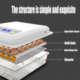 16 Egg Incubator Fully Automatic Digital Thermostat Chicken Eggs Poultry V201-EGG0216WH8AU