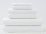 White Premium Cotton Towel Set - 6 Pieces, Soft & Absorbent Bath Towels for Adults V888-ELOSUNG17797