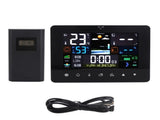Colorful Touch Screen Digital Weather Forecast Station Wireless Indoor Outdoor Thermometer V1294-YM0521-3113230046611