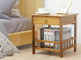 Classic Bedside Table Drawer Side Table Living Room Coffee Tea End Table V767-XJJ227-S-G2
