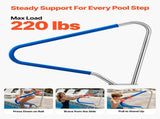 Pool Rail, 122 x 91.5 cm Pool 100kg Load Capacity Heavy Duty 304 Stainless Steel Swimming V952-BXGYCFSDDB4834UDG001V0