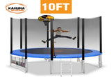 Kahuna Blizzard 10 ft Trampoline with Basketball Set Blue TRA-BLZ-10-BU-BB