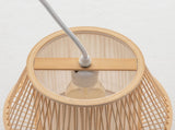 Natural Woven Bamboo Empire Pendant Lamp Hanging Light Bell Shade Boho Tropical V563-75183