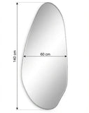 Interior Ave - Jewel Irregular LED Wall Mirror Backlit Statement Mirror V355-IA-SM-JEW-FRA