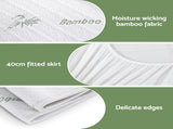 Giselle Electric Blanket Bamboo Fabric Double Fitted Heated Pad Underlay Washable Winter EB-C-BAM-LCD-D