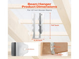 50 Pcs Joist Hanger, Inner Dimensions 1.57 x 1.50 x 7.83 inch / 40 x 38 x 199 mm, Rafter Hurricane V952-TLDJ210INCH5HCMQL001V0