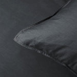 Accessorize Charcoal 400TC Charcoal Bamboo Cotton Double Stitched Quilt Cover Set King V442-HIN-QUILTCS-BAMBOOCOTTON-CHARCOAL-KI