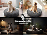 Puppy & Cat Dog Bed, Soft & Relaxing Round Dog Bed, Chenille Material, Removable Cover, Washable & V1102-B0CCXH53LW