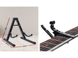 Alpha 41 Inch Acoustic Guitar Wooden Body Steel String Dreadnought Stand Wood GUITAR-D-41-NAT-CAPO