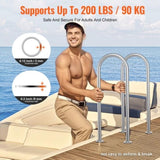 VEVOR Pool Handrail,36 x 13 inch Pool Railing, Aluminum with Base Plate for Indoor/Outdoor Pools, V952-LZYCFSDDB1W3MXYPNV0