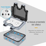 Outdoor IP66 Waterproof Double Power Socket 16A V1188-YUMANO-02274-1